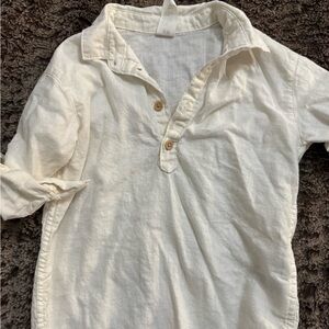 H&M Cream Linen Shirt